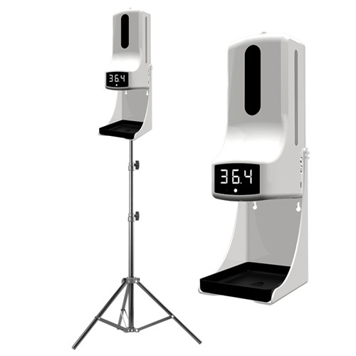 TS-1105 Digital Thermometer Dispenser Auto Temperature Measurement 1L Hand Sanitizer Soap Dispenser