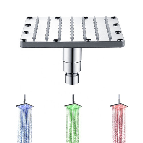 F3 Multi Color 5 Function Customized Rain Shower Concealed Ceiling Shower Head Rainfall Bubble Massage LED Shower