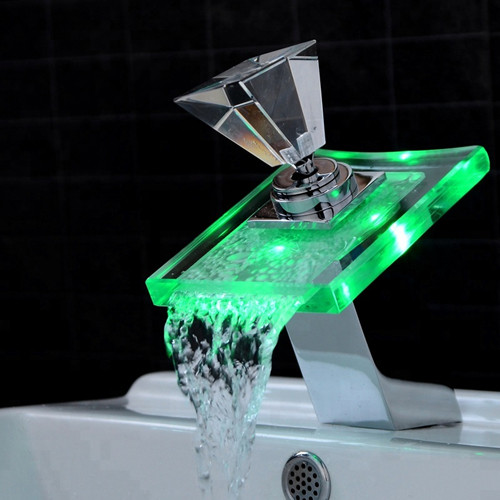 TS-3312 LED Faucet Temperature Changed Different Color Kitchen